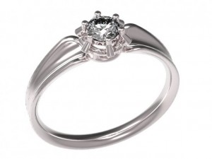 gold rings with diamonds 24 3Dモデル