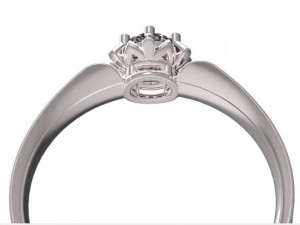gold rings with diamonds 24 3D Model