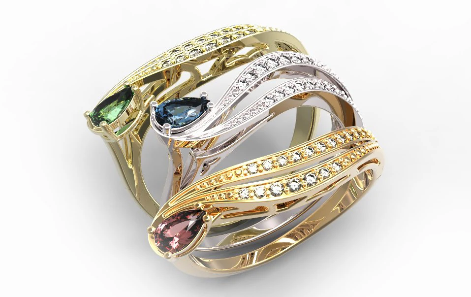 gold ring 28 3D Model .c4d .max .obj .3ds .fbx .stl .blend