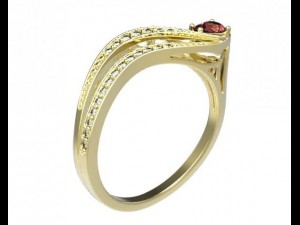 gold ring 28 3D-Modell