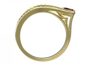gold ring 28 3D-Modell
