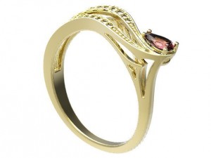 gold ring 28 3D-Modell