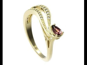 gold ring 28 3D Model