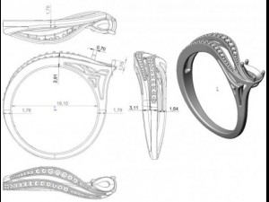 gold ring 28 3D-Modell