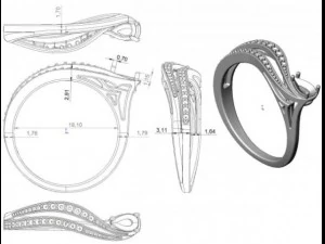 gold ring 28 3D Model