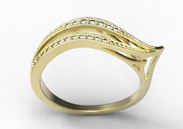 gold ring 29 3D Model .c4d .max .obj .3ds .fbx .stl .blend 