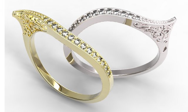 gold ring 30 3D Модель .c4d .max .obj .3ds .fbx .stl .blend 