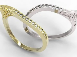 anel de ouro 30 Modelo 3D