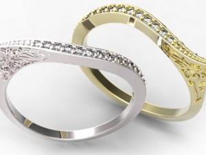 gold ring 30 3D Модель