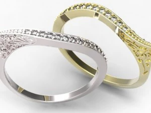 anel de ouro 30 Modelo 3D