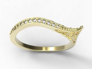 gold ring 30 3D Модель