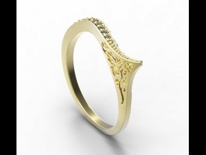 gold ring 30 3D Модель