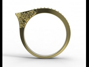 gold ring 30 3D Модель