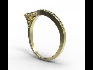 gold ring 30 3D Модель