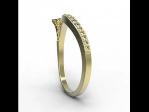 anel de ouro 30 Modelo 3D