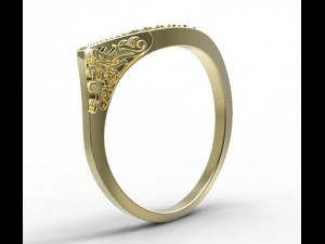 gold ring 30 3D Модель
