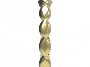 gold ring with a diamond 31 3D Model