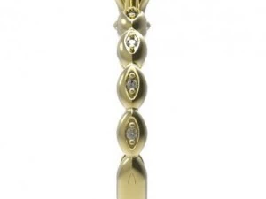 gold ring with a diamond 32 3D Model
