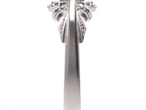 gold ring with a diamond 39 3D Model