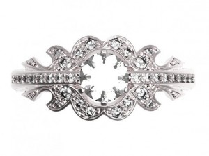 gold ring with a diamond 38 3Dモデル
