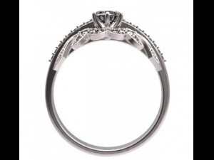 gold ring with a diamond 38 3Dモデル