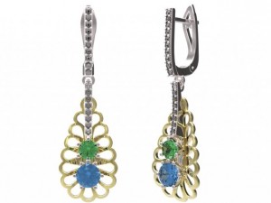 earrings 42 Model 3D