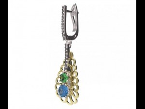 earrings 42 3D 모델