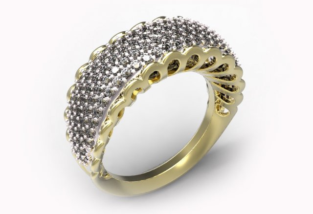 ring 45 Model 3D .c4d .max .obj .3ds .fbx .stl .blend