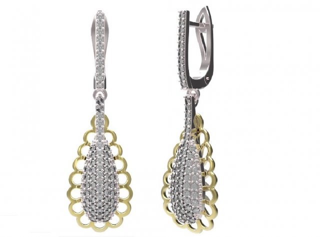 earrings 45 Modèle 3D .c4d .max .obj .3ds .fbx .stl .blend 