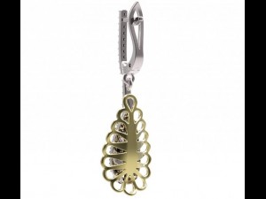 earrings 45 Modèle 3D