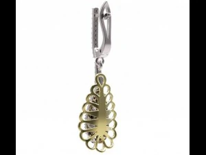 kolczyki 45 Model 3D