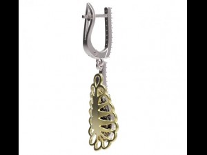 earrings 45 Modèle 3D