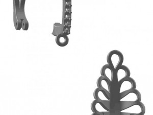 earrings 45 Modèle 3D