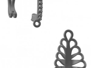 kolczyki 45 Model 3D