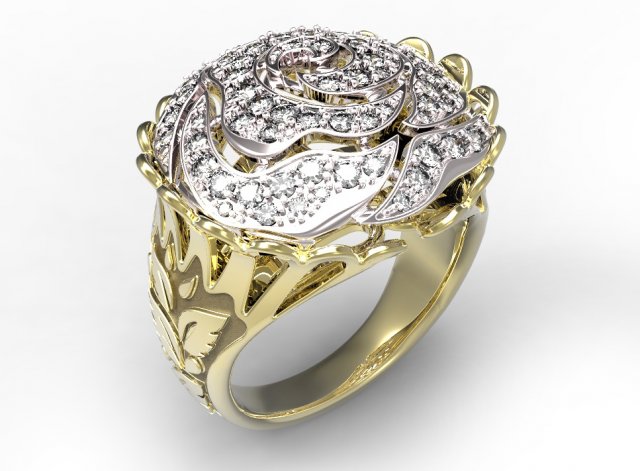 ring 44 3D Model .c4d .max .obj .3ds .fbx .stl .blend 