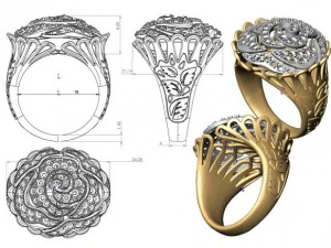 リング44 3Dモデル