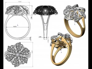 ring 46 3D Print Model