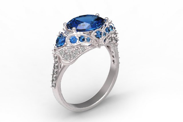 rings 47 3D प्रिंट मॉडल .c4d .max .obj .3ds .fbx .stl .blend 