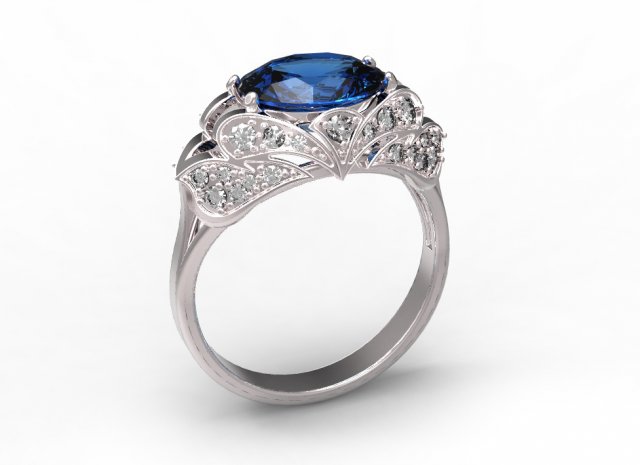 ring  48 3D Baskı Modeli .c4d .max .obj .3ds .fbx .stl .blend 