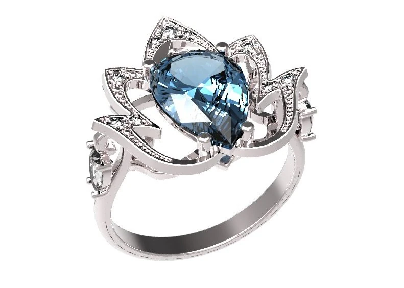 ring 51 3D Print Model .c4d .max .obj .3ds .fbx .stl .blend