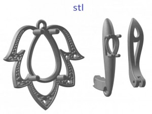 earrings 51 Modello di stampa 3D