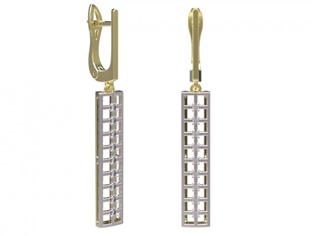 earrings 53 3D Print Model .c4d .max .obj .3ds .fbx .stl .blend 