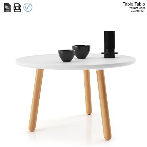 table tablo 3D Model .c4d .max .obj .3ds .fbx .stl .blend