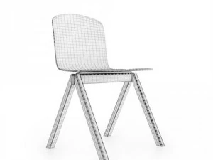 copenhague chair and desk 3D Model