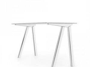 copenhague chair and desk Modello 3D