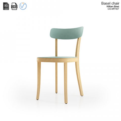 basel chair 3D 模型 .c4d .max .obj .3ds .fbx .stl .blend