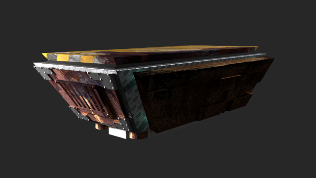 futuristic floating platorm 3D Модель .c4d .max .obj .3ds .fbx .stl .blend 