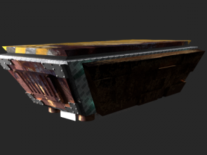 futuristic floating platorm Model 3D