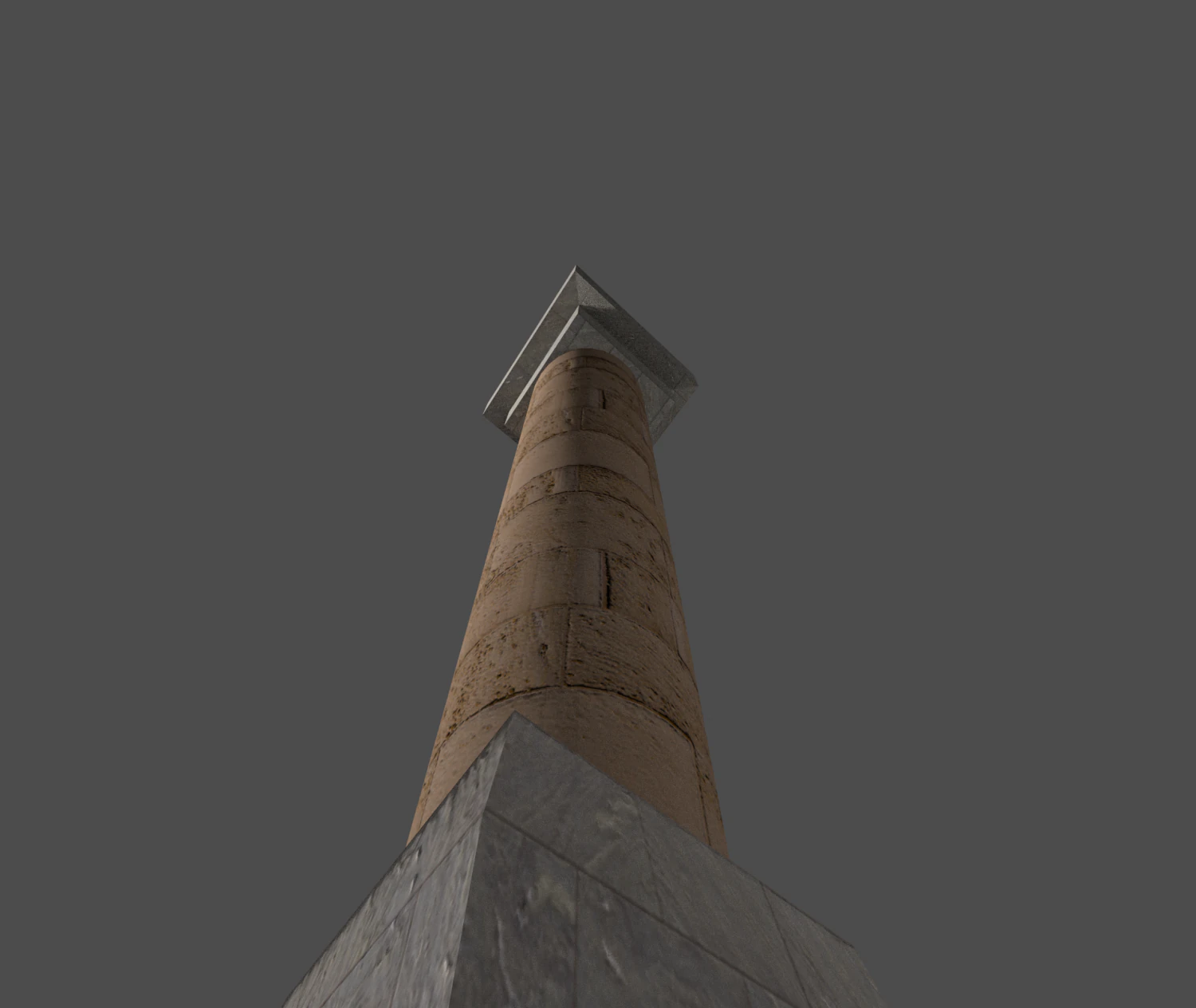 stone brick pillar 3D Model .c4d .max .obj .3ds .fbx .stl .blend 