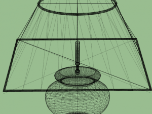 cashew table lamp  sale 3D Model